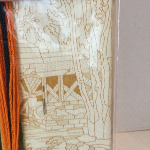 NIB Sunset Stitchery “Fall Mill Pond” stitch kit - Picture 6 of 8